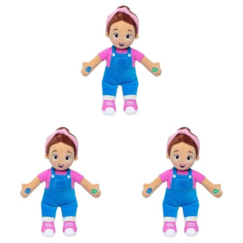 Generisch Rachel Singing and Learning Plush Doll, Soft Plush Body - Music, Sounds, Cute Ladies Doll, Anxiety Relief for Adults, Sleep Buddy for Adults Sleeping Singing Talking Stuffed Baby Toy (3pcs) von Generisch