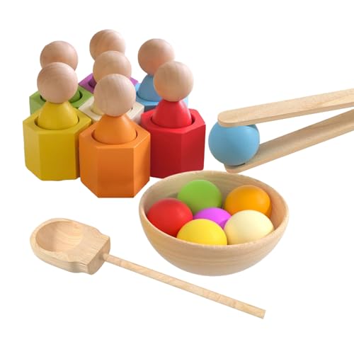 Generisch Regenbogen Ballbecher Spielzeug,Becher Ball Zuordnungsspiel Für Kinder Feinmotorik | Lernspielzeug Feinmotorik Kindergarten Vorschule Mädchen Generisch Regenbogen Ballbecher Spielzeug,Becher Ball Zuordnungsspiel Für Kinder Feinmotorik | Lernspielzeug Feinmotorik Kindergarten Vorschule Mädchen von Generisch
