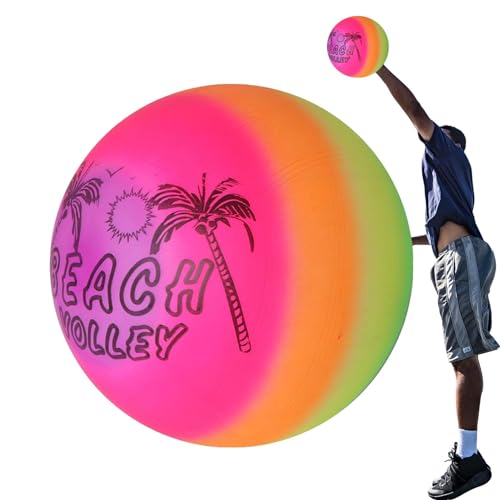 Generisch Regenbogen-Fußball,Regenbogen-Sportball | Outdoor-Wasserball | Aufblasbare Wasserspiele für Kinder, Strandball, Schwimmbadspielzeug, Sommer-Spaß im Freien, Wasserball-Requisite für Kinder von Generisch