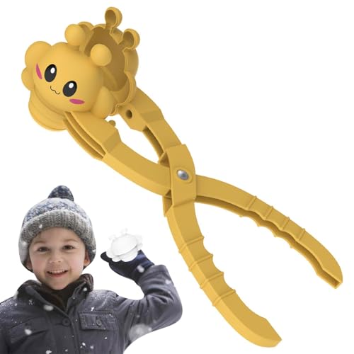 Generisch Schneeball-Maker-Clip - Schneeballform - Biene Form Schnee Ball Formenbauer Kinder Spielen mit Schnee Spielzeug Schnee Clip für 3-12 Kinder von Generisch