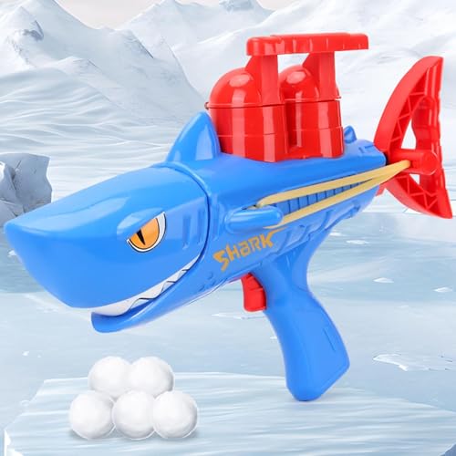 Generisch Schneeball Shooter, Schneeball Werfer Spielzeug, Winter Schneeball Shooter Für Outdoor Aktivitäten, Plüsch Ball Shooter Spielzeug, Schneekampf Spielzeug Für Verschneite Umgebungen Im Freien von Generisch