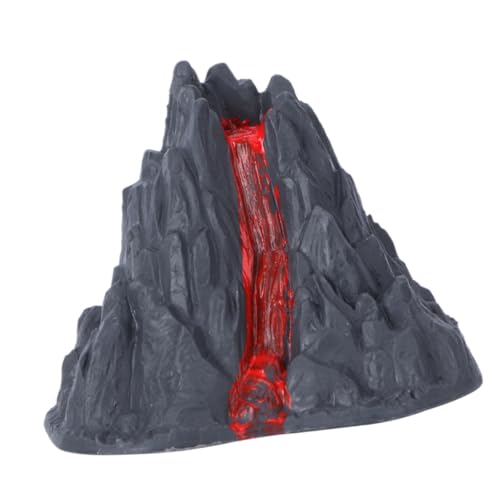 Generisch Simulierter Vulkan Lava Spielzeug Vulkan Spielzeug Aquarium Ornamente Bauernhaus Dekoration Vulkan Statue Mini Vulkan Statue Kunststoff Vulkan von Generisch