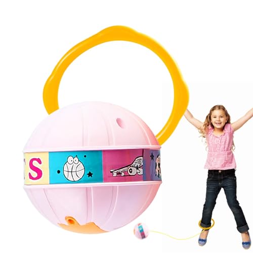 Generisch Skip-Ball-Knöchelspielzeug, Knöchel-Skip-Ball für Kinder,Sicherer Schwungball mit blinkendem Licht - Fitnessspielzeug, Flexible Sprungbälle, Sprungseilspiel für Mädchen, Jungen und Kinder von Generisch