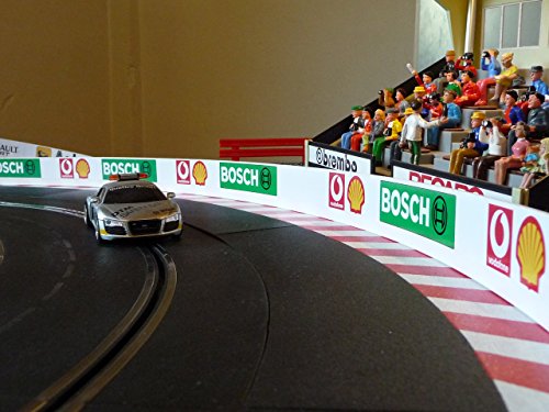 Generisch Slotcar LEITPLANKEN Bande 4cm x 200cm für Carrera DIGITAL von Generisch