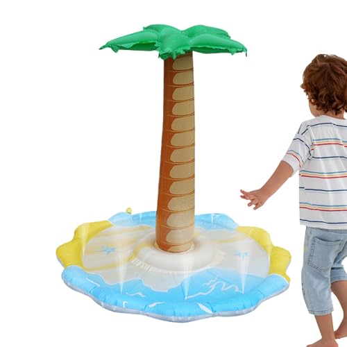 Generisch Sommerpool Beach Party Dekorationen - aufblasbare Palme | PVC Outdoor Water Spray Pad Spielzeug interaktiv für Gartenspaß von Generisch