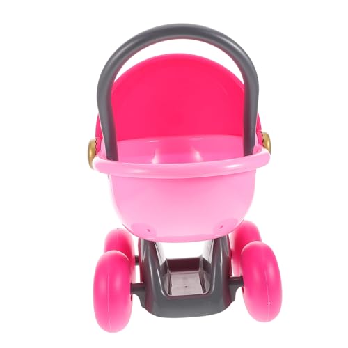 Generisch Spielzeugkinderwagen Für -puppenhaus-Kinderwagen Puppenwagenschmuck -Kinderwagen Für Puppen Kinderwagen Puppensachen Puppenwagen Modell Rosa Plastik von Generisch