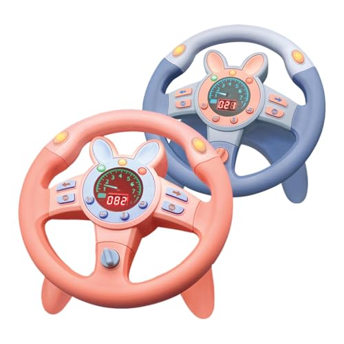 Generisch Steering Wheel Toy | Dashboard Pretend Play Driving Toy | Musical Driving Toy with Lights and Sound | Educational Toddler Steering Wheel Toy | Pretend Play Driving Toy for von Generisch