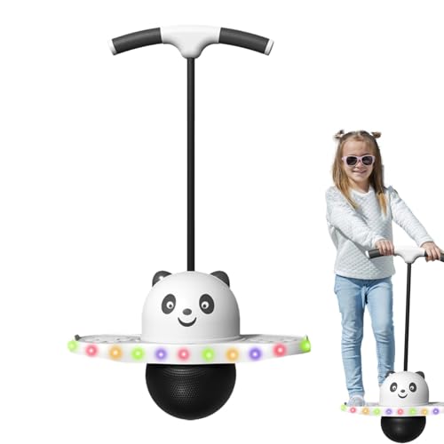 Generisch Stick für Kinder, Ball,Cartoon-Panda-Balance-Hüpfball - Trick Board, lustiges Springspielzeug, verbessert die Gleichgewichtsfähigkeit bei Sportübungen von Generisch