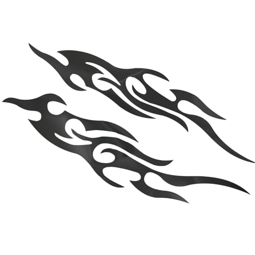 Generisch Sticker Für Krafträder,Flammen Design | 2 Stück Wetterbeständiges Emblem Für Motorrad Auto Scooter Schneemobil Generisch Sticker Für Krafträder,Flammen Design | 2 Stück Wetterbeständiges Emblem Für Motorrad Auto Scooter Schneemobil von Generisch