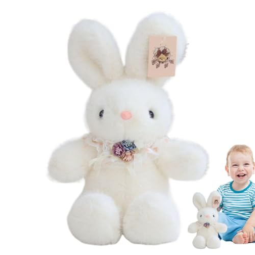 Generisch Stuffed Bunny Doll, Soft Plush Toy, 25cm/9.84 Inches Adorable Animal Doll, Squishy Texture, Compact Size Ideal for Home, Studios, Restaurants Pp Cotton von Generisch