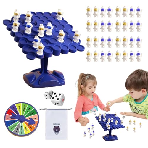 Generisch Swing Stack Balance-Spiel, Astronaut Balance Tree Counting, Balance Tree Astronauten-Brettspiel, Astronauten-Balance-Baum, Lernspielzeug, Balance-Brettspiel für und Mädchen ab 3 Jahren von Generisch