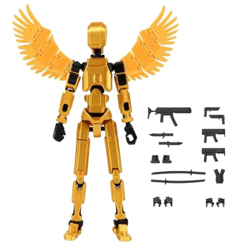 Generisch 3 Actionfigur, Titan 13 Actionfigur, Lucky Multi-Jointed Bewegliche 3 Actionfiguren, Geschenke -gedrucktes Schaufensterpuppenspielzeug Roboter 13 Figuren Modellspielzeug Stick Bot von Generisch