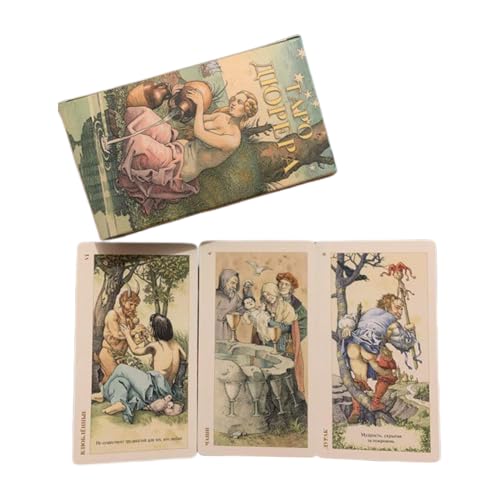 Generisch Tarotkarten | 78 Orakelkarten mit Brett | Russisches Orakel Deck Tragbare Wahrsagerei Für Erwachsene Frauen Männer Zuhause Spirituelle Reise Generisch Tarotkarten | 78 Orakelkarten mit Brett | Russisches Orakel Deck Tragbare Wahrsagerei Für Erwachsene Frauen Männer Zuhause Spirituelle Reise von Generisch