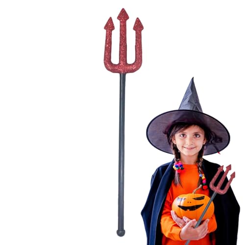 Generisch Teufelsstäbe für Erwachsene, Spielzeugspeer - Pitchgabel für Halloween-Teufel | Halloween-Fotografie-Requisiten, leichtes Teufelskostüm-Zubehör, Dämonen-Requisiten für Partys von Generisch