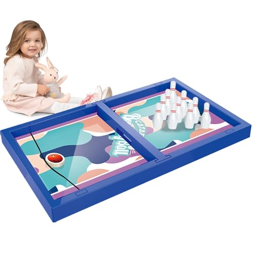 Generisch Tisch-Bowling-Spielset,Tisch-Bowling-Spiel - Familien-Desktop-Home-Bowling-Spielzeug - Tisch-Bowlingspiel, Schreibtisch-Bowlingspielzeug für Zuhause, Schule, Reisen, Kindergarten von Generisch