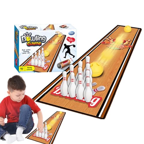 Generisch Tisch-Curling, Tisch-Bowling | Tisch-Shuffleboard - Kleines Indoor-Desktop-Golfspiel, lehrreiches Tisch-Bowlingspiel für Kinder und Erwachsene von Generisch