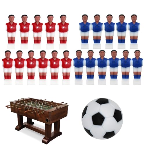 Generisch Tischfußballspieler Set, Fußballmänner Set, Fußballspieler Spielzeug für Tischfußballspiel, Kreatives Fußballpuppenzubehör für Zuhause, Schule, Wohnheim Generisch Tischfußballspieler Set, Fußballmänner Set, Fußballspieler Spielzeug für Tischfußballspiel, Kreatives Fußballpuppenzubehör für Zuhause, Schule, Wohnheim von Generisch