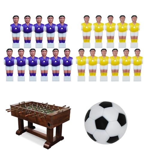 Generisch Tischfußballspieler Set, Fußballmänner Set | Fußballspieler Spielzeug für Tischfußballspiel - Creative Football Men Puppenzubehör für zu Hause, Reisen, Schule von Generisch