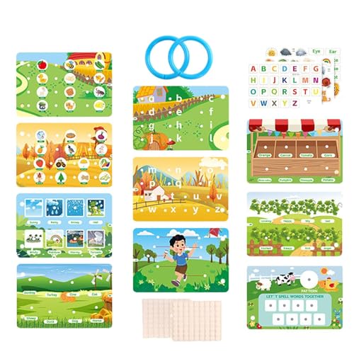 Generisch Toddler Sticker Books, Educational Number Recognition Activity, Creative Preschool Learning Travel, Home Outdoors, Interactive Fun for Early Development, 21x14x1cm von Generisch