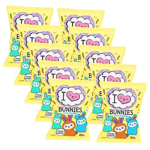 Generisch Topps - Bunnies Figur - I Love Bunnies - Häschen Sammelfiguren - 10 Tüten von Generisch