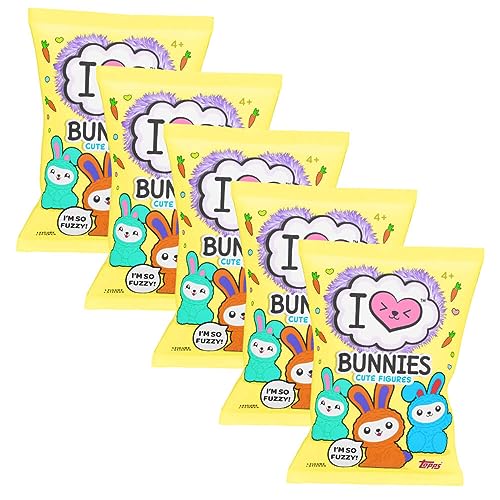 Generisch Topps Koalas Pandas Bunnies Figur - I Love Koalas Pandas Bunnies Sammelfigur - Auswahl (5 Tüten Bunnies) von Generisch