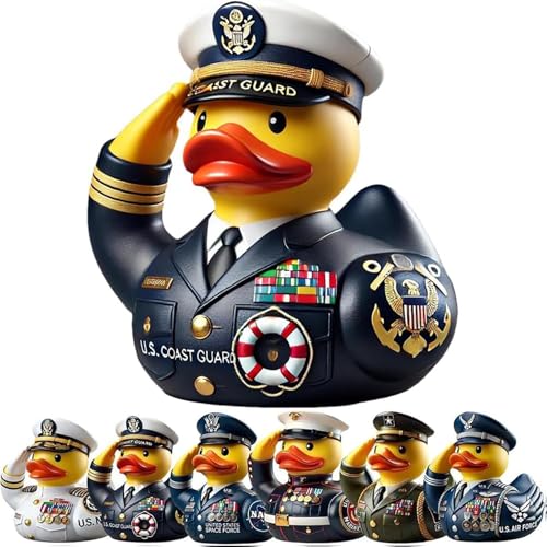 Generisch Veteranen-Tribut-Ente, Veteranen-Gedenk-Ente, Militär-Tribut-Ente, Marine-Gedenk-Ente, Militär-Gedenk-Enten, Enten-Gedenk-Ornament, Uniform-Armee-Gummi-Enten-Partygeschenke (C) von Generisch