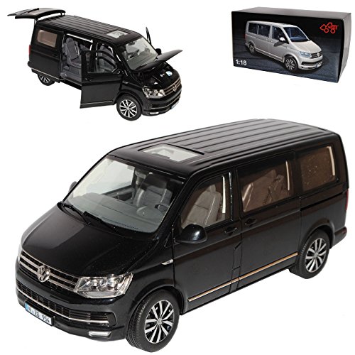 Generisch Volkwagen T6 Multivan Highline Personen Transporter Schwarz T5 Ab 2. Facelift 2015 1/18 NZG Modell Auto von Generisch