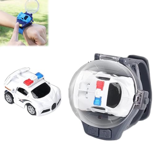 Generisch Watch Remote Control Car Toy, 2025 New Remote Control Watch Car for Kids, Mini 2.4GHZ RC Race Car, Power Battle Watch Car Toys, for Kids Adults Christmas Birthday Gifts (White) von Generisch