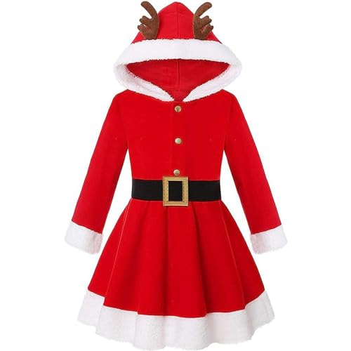 Generisch Weihnachten Baby Outfit-Baby Weihnachtsoutfit Unisex Baby Jungen Mädchen Weihnachten Fleece Warm Santa Jacken+hose+weihnachtsmütze Neugeborene Neugeborenes Santa Elfen von Generisch