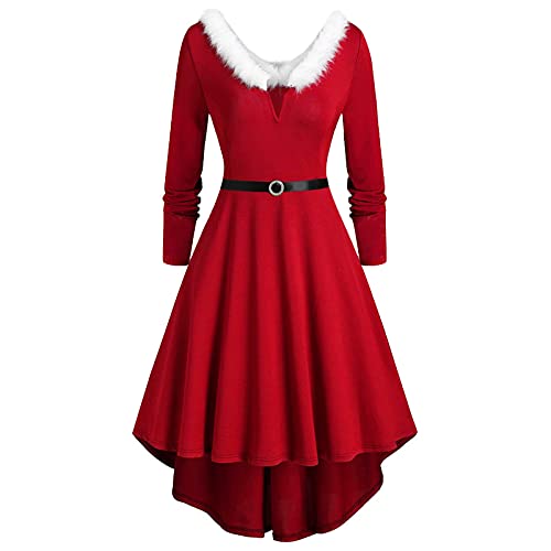 Generisch Weihnachtsmann Kostüm Grinch Kostüm Weihnachtsmann Weihnachtskostüm Frauen Weihnachtsfrau Kostüm Xxl Kleid Nikolaus Kleid Weihnachtsfrau Kleid Damen Mantel Mütze Nikolausstab von Generisch