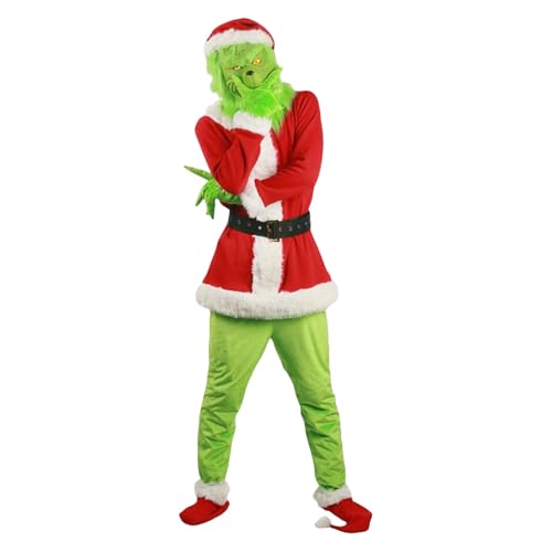 Generisch Weihnachtsmann Kostüm für Erwachsene Kinder Weihnachtskostüm Monster Weihnachtsmannanzug Weihnachtstag Party Ball Cosplay Kostüm Generisch Weihnachtsmann Kostüm für Erwachsene Kinder Weihnachtskostüm Monster Weihnachtsmannanzug Weihnachtstag Party Ball Cosplay Kostüm von Generisch