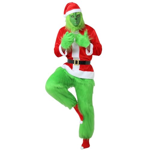 Generisch Weihnachtsmann Kostüm für Erwachsene Kinder Weihnachtskostüm Monster Weihnachtsmannanzug Weihnachtstag Party Ball Cosplay Kostüm Generisch Weihnachtsmann Kostüm für Erwachsene Kinder Weihnachtskostüm Monster Weihnachtsmannanzug Weihnachtstag Party Ball Cosplay Kostüm von Generisch