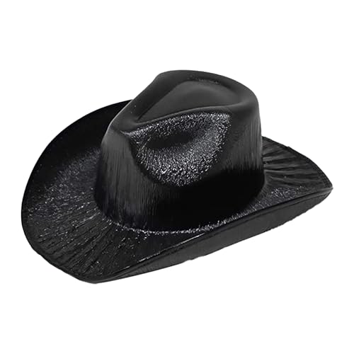 Generisch Westen Kostü Karneval Mottoparty Cowgirl Hut Damen Partybrille Accessoires Cowgirl Hut Cowboy Hut für Erwachsenewestern kostüm damen von Generisch