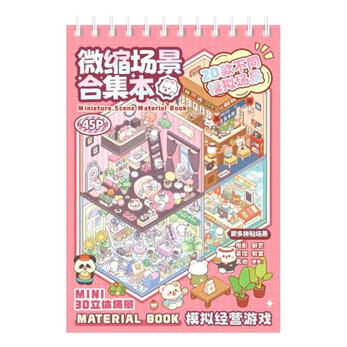 Generisch Wohnkulturaufkleber - Wiederverwendbare Miniatur -Szenenabziehbilder | 3D -Raumaufkleber für Telefonkoffer | Machen Sie Ihr eigenes Zimmerdekor, kreative Szenenabziehbilder für Tablets Generisch Wohnkulturaufkleber - Wiederverwendbare Miniatur -Szenenabziehbilder | 3D -Raumaufkleber für Telefonkoffer | Machen Sie Ihr eigenes Zimmerdekor, kreative Szenenabziehbilder für Tablets von Generisch