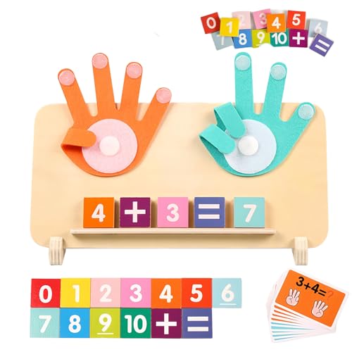 Generisch Wooden Montessori Math Toys for 3-6 Year Olds–Number Counting Blocks with Tracing Board,Educational Finger Arithmetic Set for Toddlers Preschool Learning Toy Gift for Boys & Girls (Style-A) Generisch Wooden Montessori Math Toys for 3-6 Year Olds–Number Counting Blocks with Tracing Board,Educational Finger Arithmetic Set for Toddlers Preschool Learning Toy Gift for Boys & Girls (Style-A) von Generisch