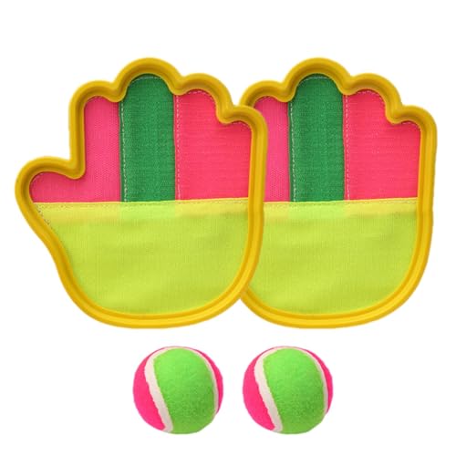 Generisch Wurf- und Fangball-Set, Fangball-Set, Eltern-Kind-Klebeball-Fangspiel, Lustiges Wurfspiel, interaktives Pop- und Fangballspiel für Kinder, Familie, Strand von Generisch