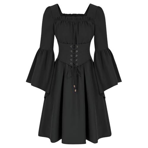 Generisch gothic kostüm damen mit Trompetenärmel,blitzangebote mit korsett kostüm karneval damen Alle viktorianisches kleid hofkleid karneval kostüm damen warehouse Damen Sale Angebote von Generisch