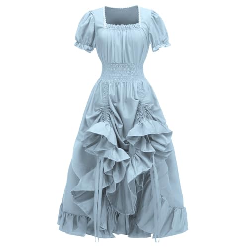 Generisch renaissance kleid mit Trompetenärmel,angebote black friday 20er cosplay damen Vintage prinzessin kostüm damen mit Trompetenärmel damen kostum fasching Top Angebote Des Tages Heute von Generisch