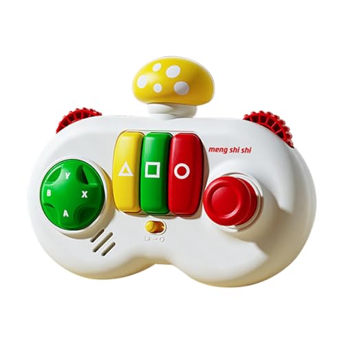 Geschäftiger Game Controller Board, Kinder geschäftige Spielzeuge für Reisen,Pilzmusik sensorisches Spielzeug | Fine Motor Skills Bildungsspiel, Reiseaktivitäten mit 3 Modi, musikalischer Controller f von Generisch