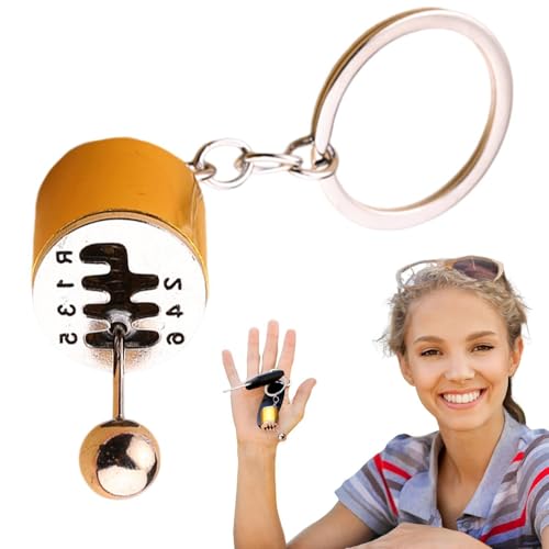 Getriebeschlüsselkaint, Auto Shifter Gear Keychains - Automatische Getriebeschlüsselkette - Creative Manual 6 Speed ​​Getriebeschalthebel, Kartonschlüsselring des Kfz -Teils Autos Schlüsselanhänger von Generisch