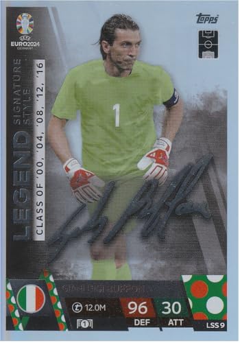 Generisch Gianluigi Buffon Legend Unterschrift Fußball Sammelkarte LSS 9 Signature Style Auto von Generisch