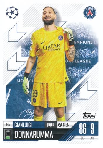 Gianluigi Donnarumma t 8.5M Tormann PSG Saison 2024/25 Topps CL Fußball Sammelkarte 155 von Generisch