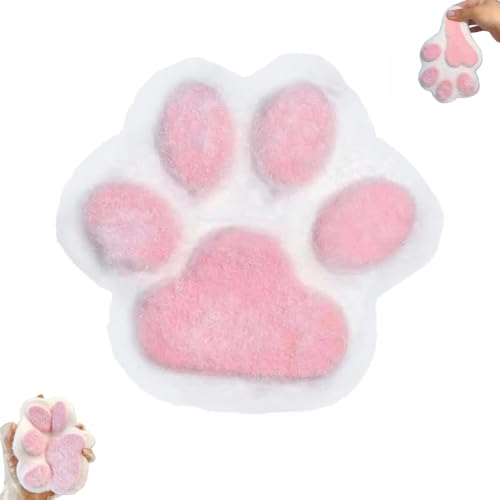 Giant Paw Squishy, Big cat paw Squishy, Squishy katzenpfote, Handgemachtes Squishy-Quetschspielzeug aus Silikon in Form Einer großen Katzenpfote (Pink) von Generisch