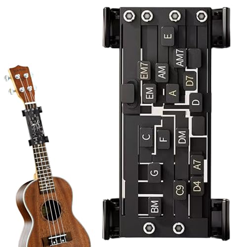 Gitarren Akkord Presser, Guitar Chord Presser, Gitarren Akkord Trainer Für Erwachsene, Gitarren Akkord Wechsler Werkzeug Set, Akustische Gitarren Akkord Wechsler Trainer Lern Tools von Generisch