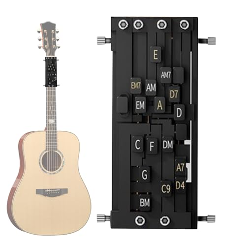 Gitarren-Akkordpresse, tragbare Saitenpresse | Instrumente für Bass für Familien, Spiel für Teenager, junge Freunde, Anfänger und Profis Gitarren-Akkordpresse, tragbare Saitenpresse | Instrumente für Bass für Familien, Spiel für Teenager, junge Freunde, Anfänger und Profis von Generisch