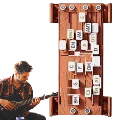 Gitarren-Akkordpresser, Gitarren-Akkord-Trainer, Gitarrenstarter-Lerntool, Guitar Aid Chords Trainer Gitarren-Akkordpresser Gitarren-Akkord-Artefakt für Freunde von Generisch