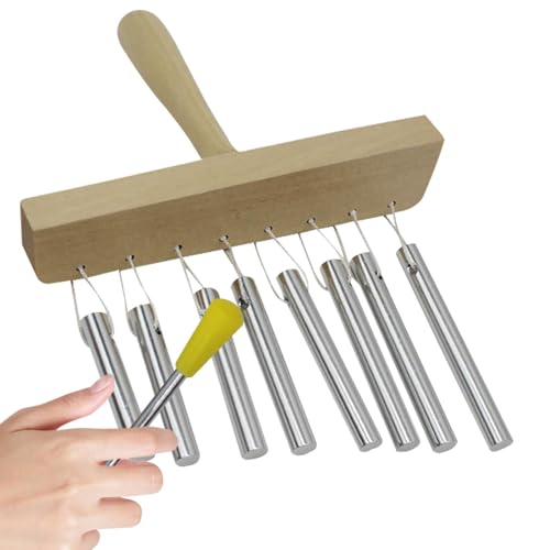 Glockenspiel, Schlaginstrument, Stabglockenspiel | Perkussions-Windspiel-Musikinstrument mit Schlägel,Einreihiges Bar Chimes Schlaginstrument, Schlaginstrument für Kinder von Generisch