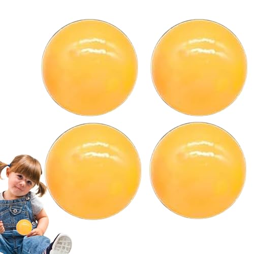 Glorbs Balls, 4/6-Pack Im Dunkeln Leuchtende Klebebälle, 5 cm Große Glorbs-Klebebälle Für Decke Und Wand, Leuchtende Gummibälle Für Wurfspiele, Stressball Klebriger Zielball, Klebrige Leuchtbälle von Generisch