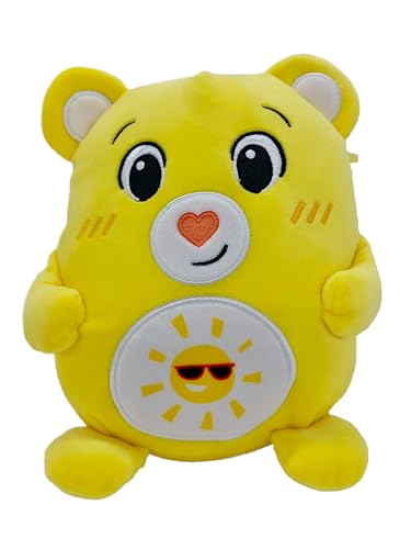 Glücksbärchis SQUASHY Podgies 19 cm Care Bear Glücksbärchen Plüsch 6 versch. Figuren, Kuscheltier SUPER Soft (Sonnenscheinbärchi) von Generisch