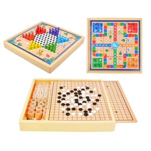 Go-Brettspiel – Reise-Go-Spielset | Go-Spielbrett Mit Go-Spielsteinen, Militärschach, Bestienschach, Abenteuerschlangenschach, Schachbrett Für Kinder Und Erwachsene Verbessern Die Kreativität Und Denk von Generisch